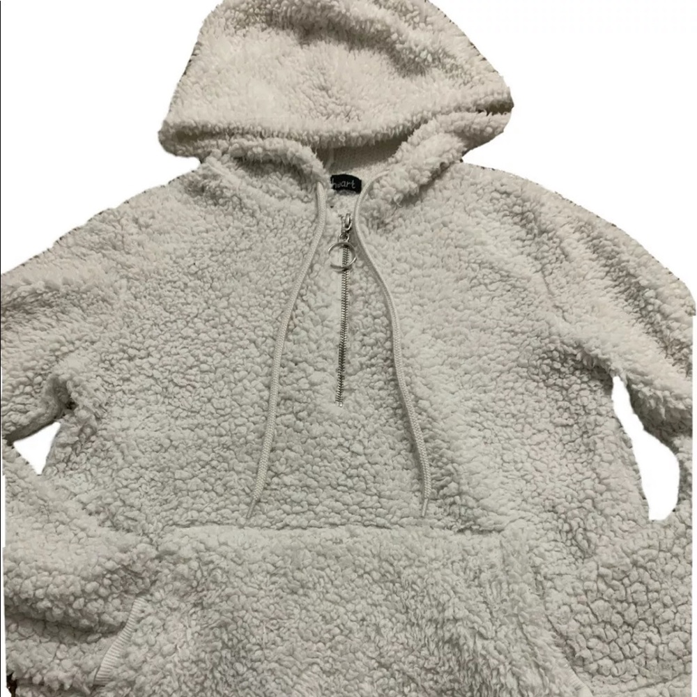 White sherpa jacket